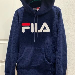 Fila Navy Blue Hooded Sweater